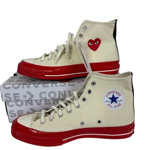 Converse CDG Chuck Taylor All Star 70 Hi Comme des Garcons PLAY Men Size 9 - Picture 1 of 10