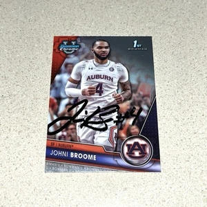 JOHNI BROMME autographed signed 2024 BOWMAN CHROME U AUBURN BASKETBALL CARD #6 - Picture 1 of 2