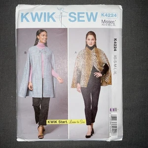 Kwik Sew K4224 Misses Ponchos Umhänge Schnittmuster Größen XS-XL  - Bild 1 von 2