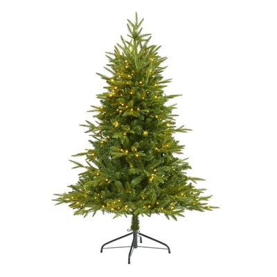 5-ft Colorado Mountain Fir Artificial Christmas Tree with 250 Clear LED Lights - Image 1 of 3