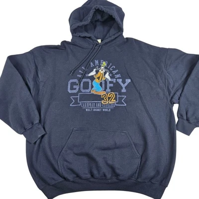 Goofy Sudadera con Capucha Walt Disney World 2XL Pullover Azul Americano Despreocupado Despistado Foto 1 de 4