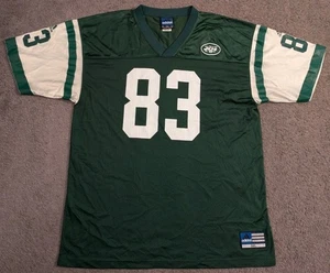 Vintage Adidas New York Jets Santana verde muschio #83 maglia uomo 3XL - Foto 1 di 5