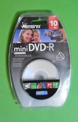 MEMOREX Mini DVD+RW 10 Pack Rewriteable DVD for DVD Camcorder or PC  - Image 1 of 2