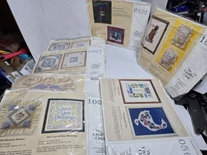 Creative Circle Kits Lot Of 7 VTG New Cross Stitch Needlcraft 0561 Duck Raccoon - Picture 1 of 9