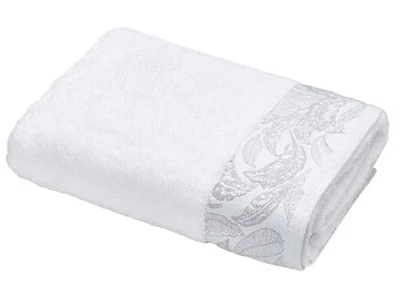 Mozambique Turkish Cotton White Bath Sheet Towel 90cm x 140cm - RRP £25 - Image 1 of 4