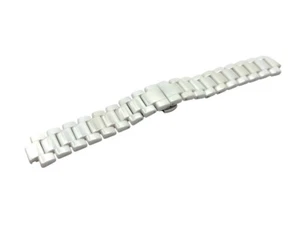 20mm White Ceramic Strap Band Bracelet fit Emporio Armani AR1426 + Pins/Tool - Picture 1 of 3