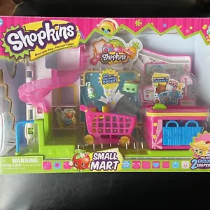 Kinder Shopping Shopkins Supermarkt Spielset Neu Klein Mart Guide mit Sammler NEU - Bild 1 von 10