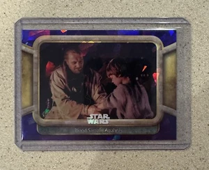 2024 Topps Chrome Star Wars Sapphire #44 BLOOD SAMPLE ANALYSIS Purple #’d /125 - Picture 1 of 2
