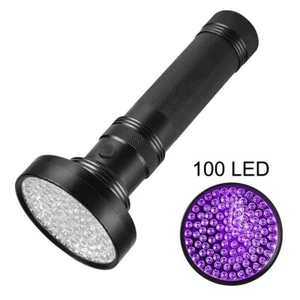 UV Light 100LED Purple Flashlight 395nm f Scorpions Pet Urine Leakage Detection - Picture 1 of 15