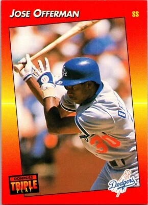 1992 Donruss Triple Play - #153 Jose Offerman - Image 1 of 2