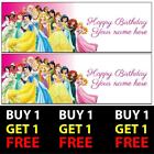 Buy 1 Get 1 Free Disney Princesses Personalised Birthday Banners 100gsm Party 