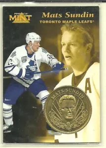 1996-97 Pinnacle Mint #17 Mats Sundin mit Messingmünze - Bild 1 von 1