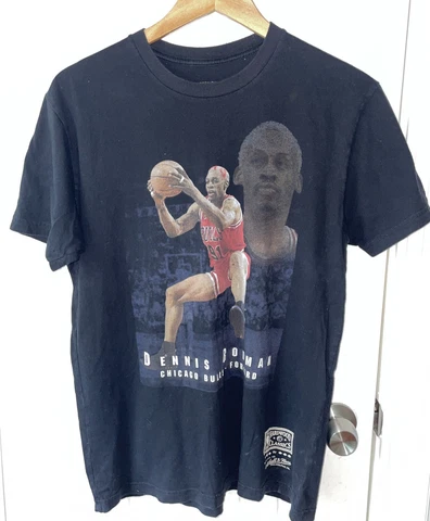 Dennis Rodman Chicago Bulls Mitchell & Ness Hardwood Classics Basketball T-Shirt Cover
