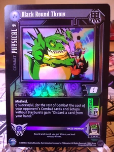 DBZ CCG DRAGON BALL GT BLACK ROUND THROW #96 LIMITED FLAT FOIL SCORE NEAR MINT - Picture 1 of 2