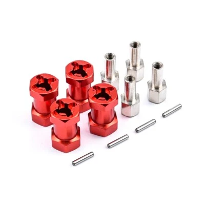 4Pcs 12mm to 25mm Wheel Hex Hub Adapter Extension For 1/10 RC Crawler Scx10 D90 - Image 1 of 4