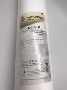 Pentek Pentair DGD-2501-20 Duel-Gradient Water Filter Cartridge Reduces Sediment - Picture 1 of 6
