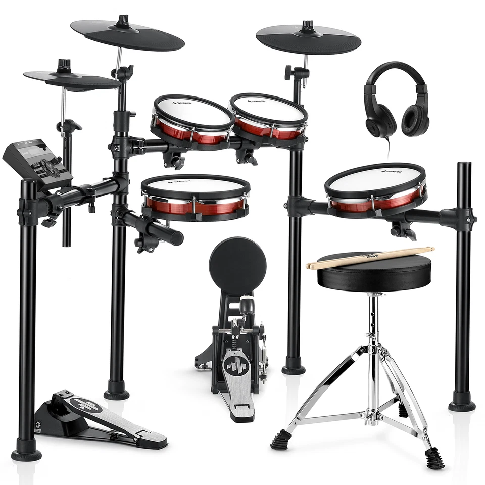 Donner DED-200 Max Electric Drum Set For Adults Full Set Dual Zone Mesh Pads - Image 1 of 4