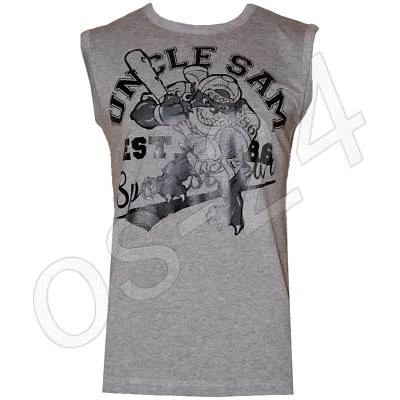 Uncle Sam Herren Tanktop Sportshirt Muskelshirt Gr.M L XL