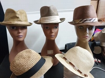  LOTE DE 5 PAQUETES Sombreros Fedora para Adultos Unisex El Sombrerero Mercurio Talla M/L Foto 1 de 4