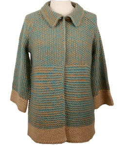 Sundance Katalog M Grobstrickjacke Selina türkis gold Grobstrick NEU Neu ohne Etikett - Bild 1 von 10