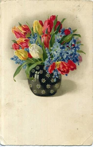 Latvia 1923 Greetings Postcard w/Riga 'A' Cancel - Picture 1 of 2