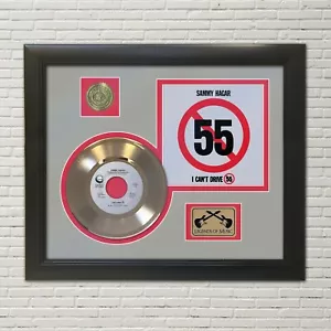 Sammy Hagar I Can't Drive 55 pochette photo encadrée or 45 écran disque - Photo 1 sur 5