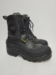 LACROSSE 299210 THINSULATE STEEL TOE BLACK LEATHER WORK MENS 9 BOOTS - Picture 1 of 6