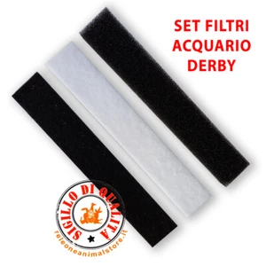 Set materiale filtrante per Acquario Derby - filtro, spugna, carbone - Foto 1 di 1
