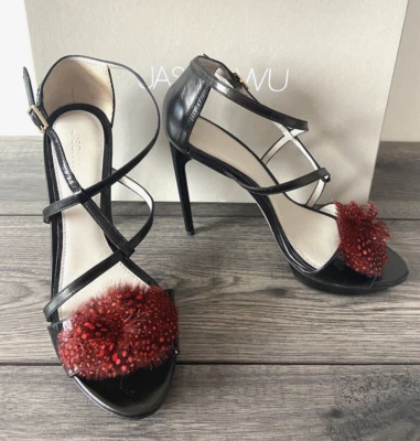 JASON WU PEACOCK FEATHER ESME SHOES SIZE UK 6 RETAIL MADE IN ITALY - Image 1 of 4