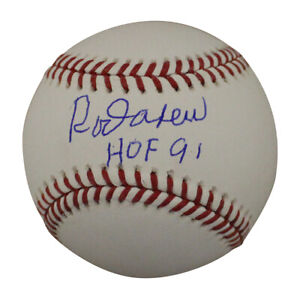 Rod Carew Autographed/Signed California Angels OML Baseball HOF BAS 28587