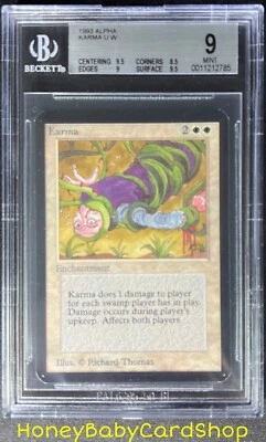 MTG Limited Edition Alpha 1993 Karma BGS 9.0 MINT Old School 93/94 - Image 1 of 4