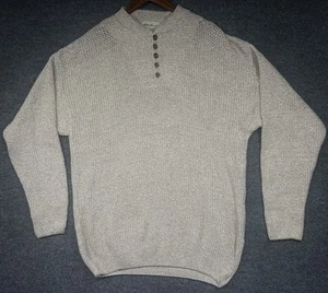 Vintage Eddie Bauer Strick Pullover 1/4 Knopf Fischer Made In USA Herren Large Tall - Bild 1 von 8