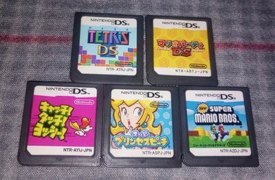 Лот товаров Super Princess Peach из 5 игр Nintendo DS Mario японские версии без ограничений по регионам - Изображение 1 из 2