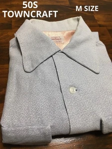 Towncraft 50s Printed Flannel Shirt Houndstooth Made in USA Used - Picture 1 of 20