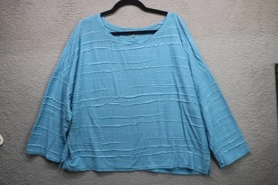 Habitat Boxy Textured Top-XL-Linen Blend-Breathable-Sustainable-Minimalist - Image 1 of 4