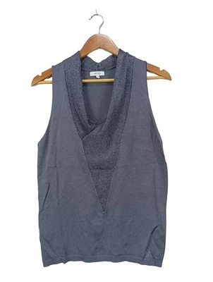 REISS Top estilo halter Mujeres Top Talla EU 38 gris pizarra look casual - Imagen 1 de 4