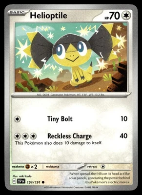 Helioptile 154/191 SV08: Surging Sparks - Image 1 of 2