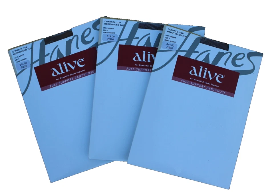 Hanes Alive Full Support Control Pantyhose 811 - Classic Navy - SIZE C