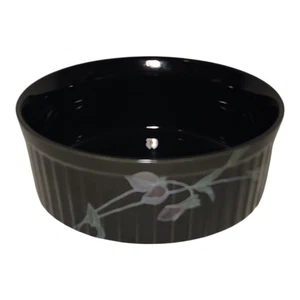 Mikasa Tango 7,25" Souffle Schale Schüssel Ultra Keramik Backen & Servieren Schwarze Orchidee UP008 - Bild 1 von 6