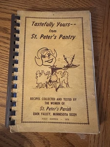 Vintage 1978 St. Peter’s Parish Eden Valley Minnesota Cookbook Recipes Cook Book - Picture 1 of 5