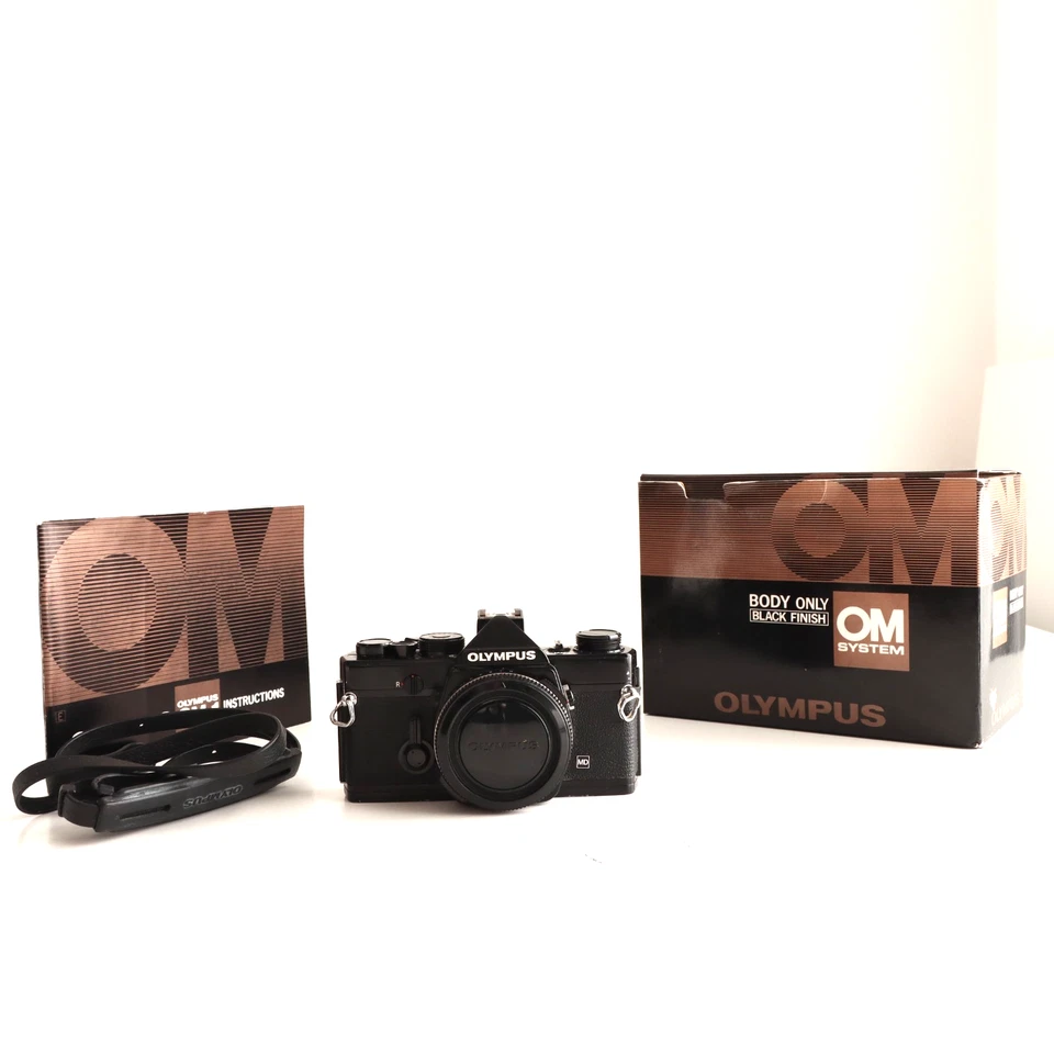 Olympus OM-1 35mm SLR Film Camera Body, Black, Boxed, EXC, UK, Warranty! - Image 1 of 4