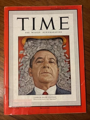 Time Weekly, Nov 28, 1949: Gambler Frank Costello - Image 1 of 3