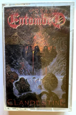 NEW SEALED METAL ENTOMBED CLANDESTINE 1991 DEATH DOOM METAL 1995 EARACHE OOP - Image 1 of 3