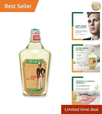 Pinaud 6 Fl Oz Classic Vanilla After Shave Lotion - Long-Lasting Masculine Scent - Image 1 of 4