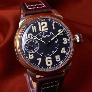 Reloj Pulsera Junghans Vintage Hombre Estilo Militar Hecho en Suiza Reparado - Imagen 1 de 13