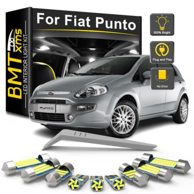 LED Interior Light Bulb For Fiat Punto 1 2 3 I II III EVO 176 188 199 1993- 2016 - Imagem 1 de 4