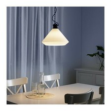 Ikea Alvangen Älvängen pendant lamp -- white, glass, discontinued