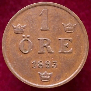 Schweden 1 Erz 1893 (L0703) - ca-B - Bild 1 von 2