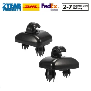 2x Sun Visor Clips Brackets For Audi A3 A4 A5 Q3 Q5 A7 B6 B7 B8 8U0857562A Black - Picture 1 of 10