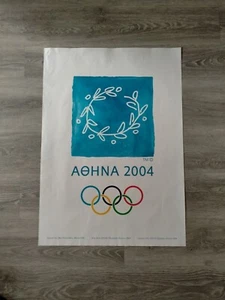 Original vintage poster OLYMPIC GAMES ATHENS GREECE 2004 W 61cm - L 86cm - Picture 1 of 10